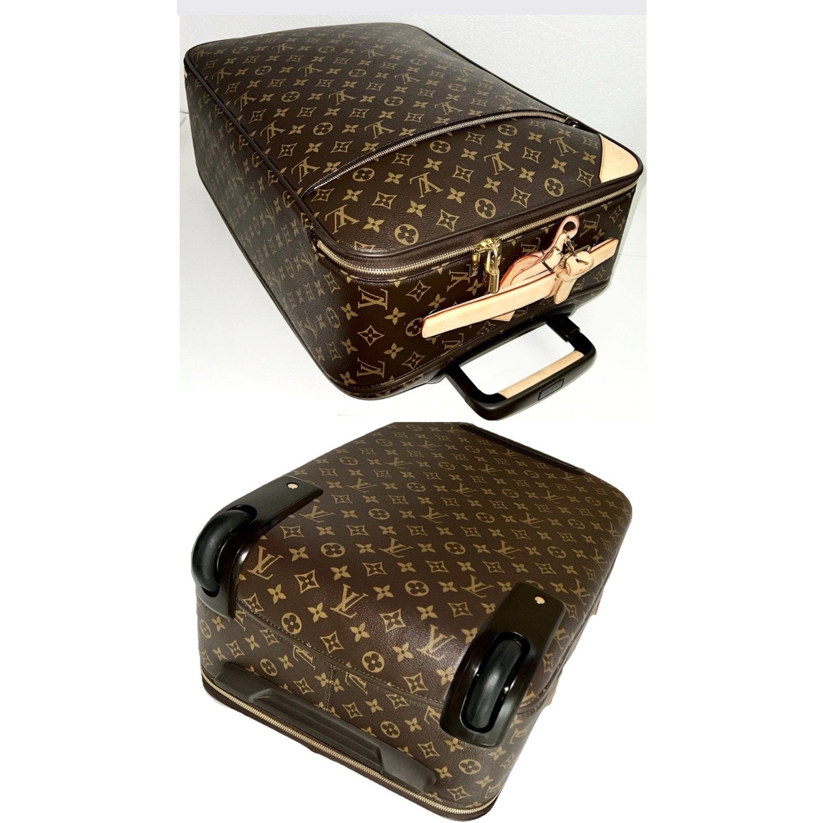 Authentic Louis Vuitton Pegase Suitcase Legere Monogram Bag Carry on w/ COA