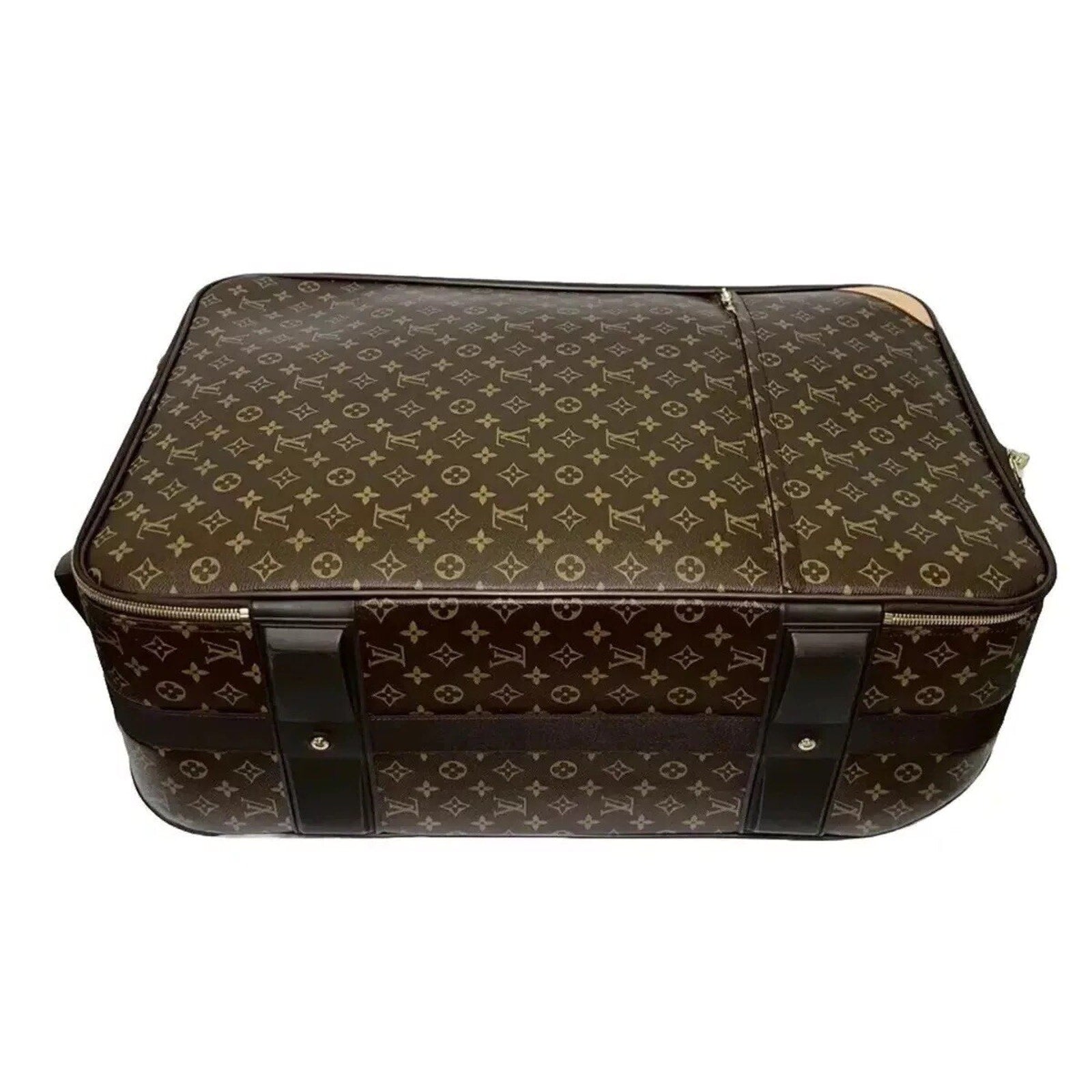 Louis Vuitton Pegase Monogram Suitcase Rolling Luggage Bag UEC