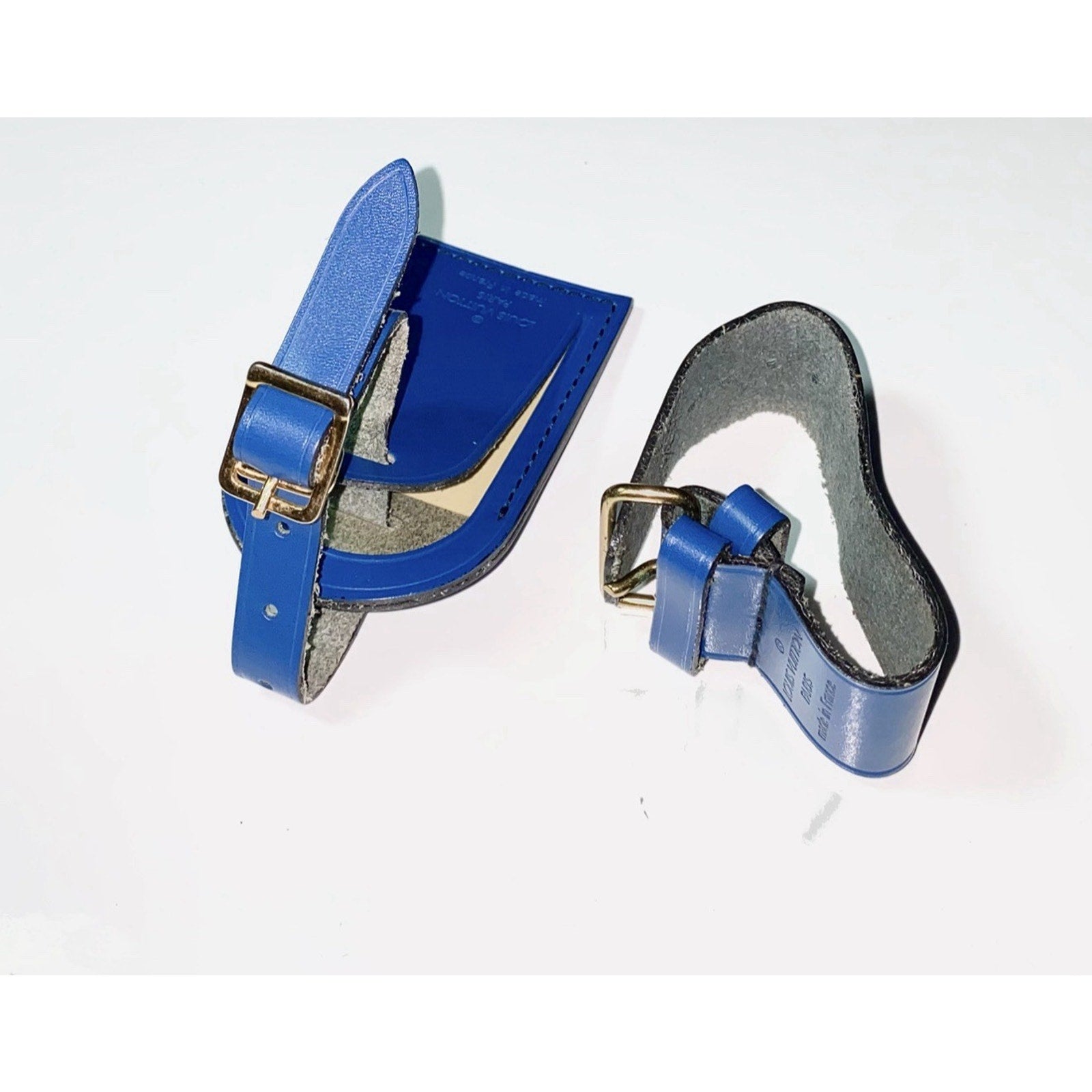 Louis Vuitton Blue Name Tag w/Poignet Strap Large 1 Set - Toledo Blue 🇫🇷