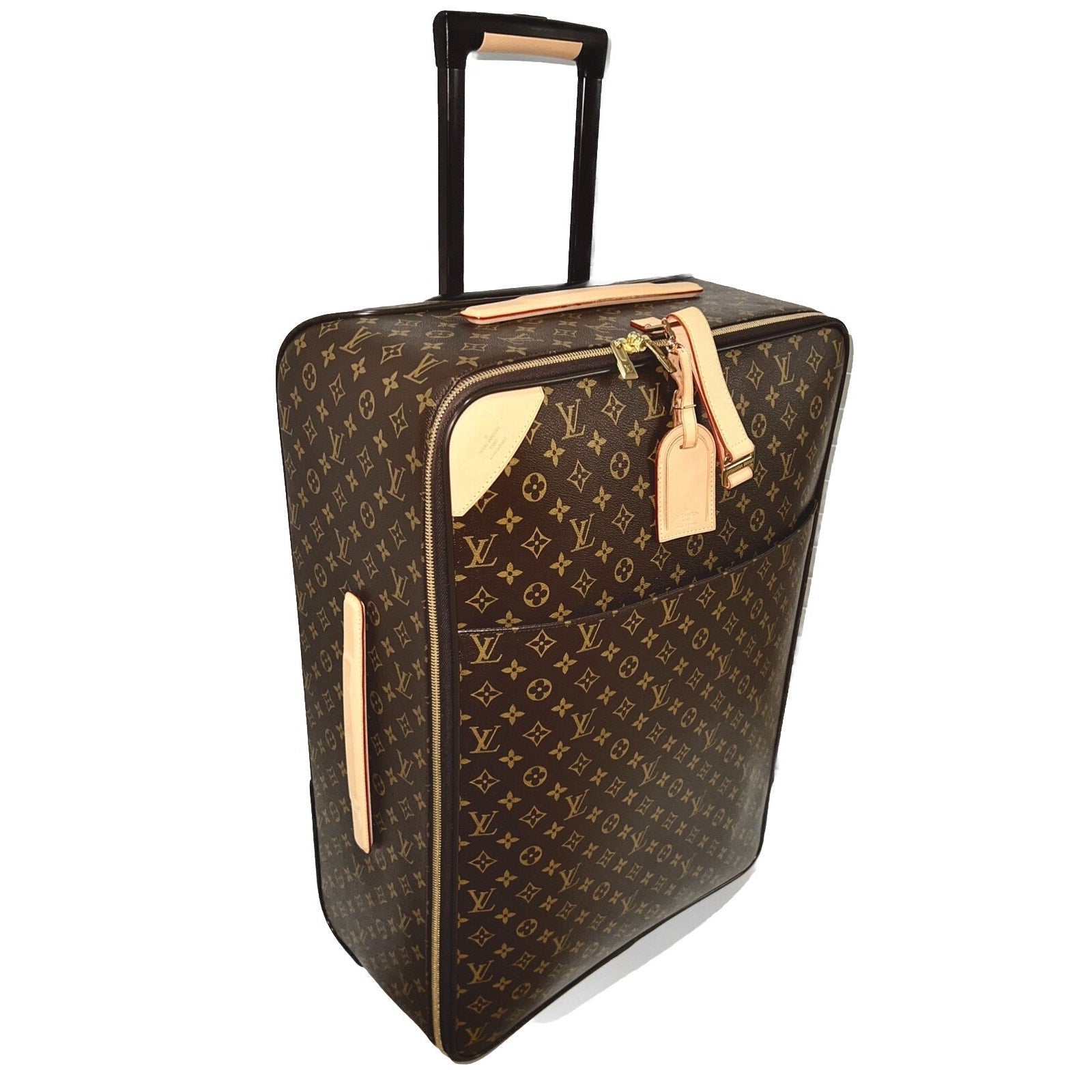 Louis Vuitton Pegase 65 Monog Suitcase Luggage w/ COA Protective Cover