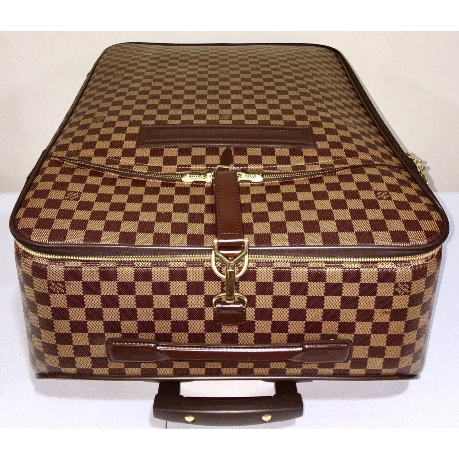 Louis Vuitton Pegase 70 Suitcase Bag Damier Ebene w/ XL Garment Cover Hanger