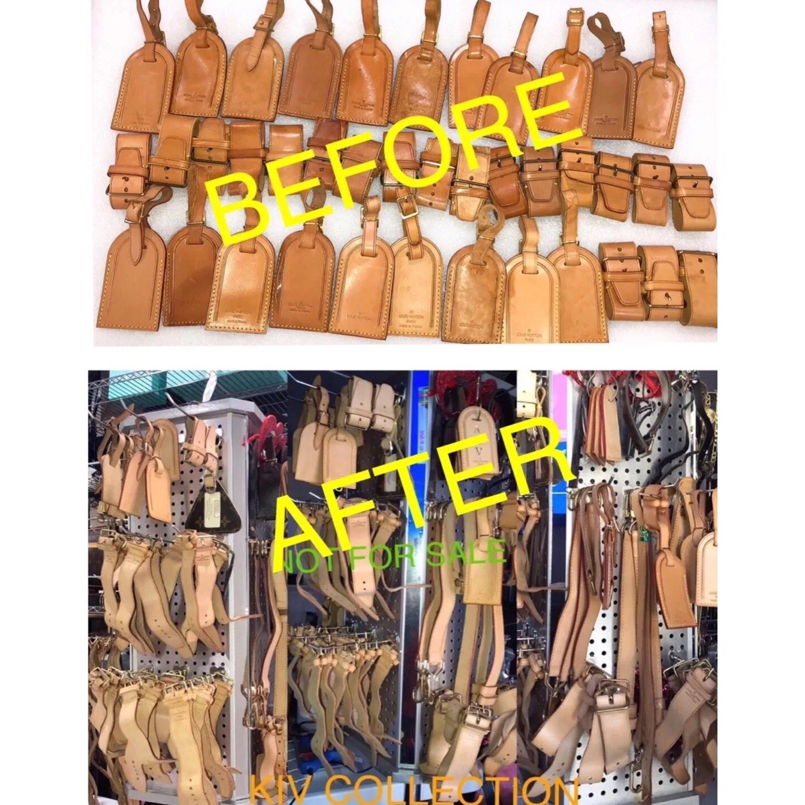 Louis Vuitton ID Name Tag Large Gold-tone AUTHENTIC!