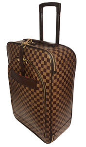 Louis Vuitton Pegase Rolling Suitcase Damier Ebene w/ Garment Bag & COA