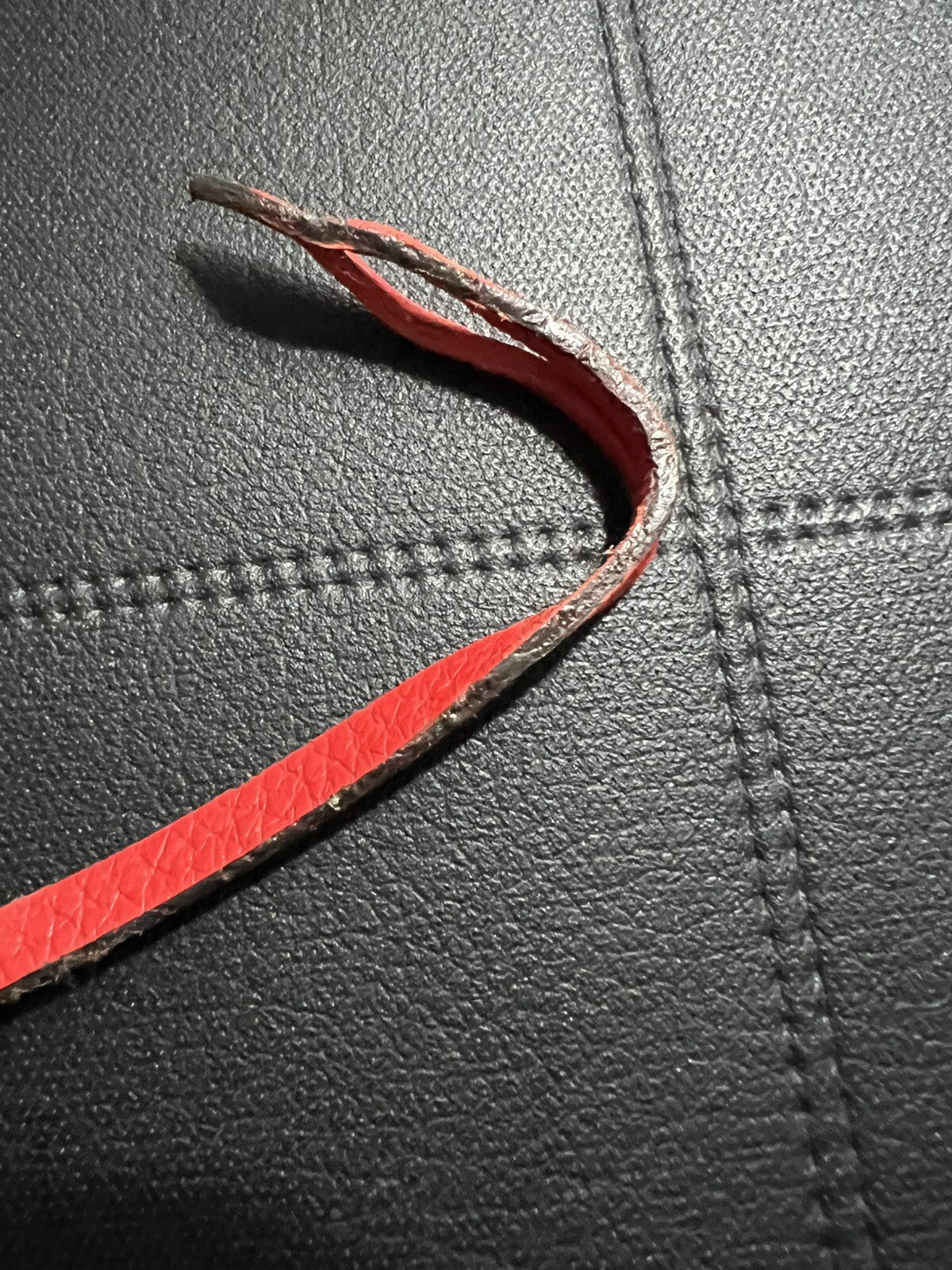 Louis Vuitton PARIS Red Clochette Keybell Leather w/ Skeleton Key