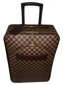 Louis Vuitton Pegase Rolling Suitcase Damier Ebene w/ Garment Bag & COA