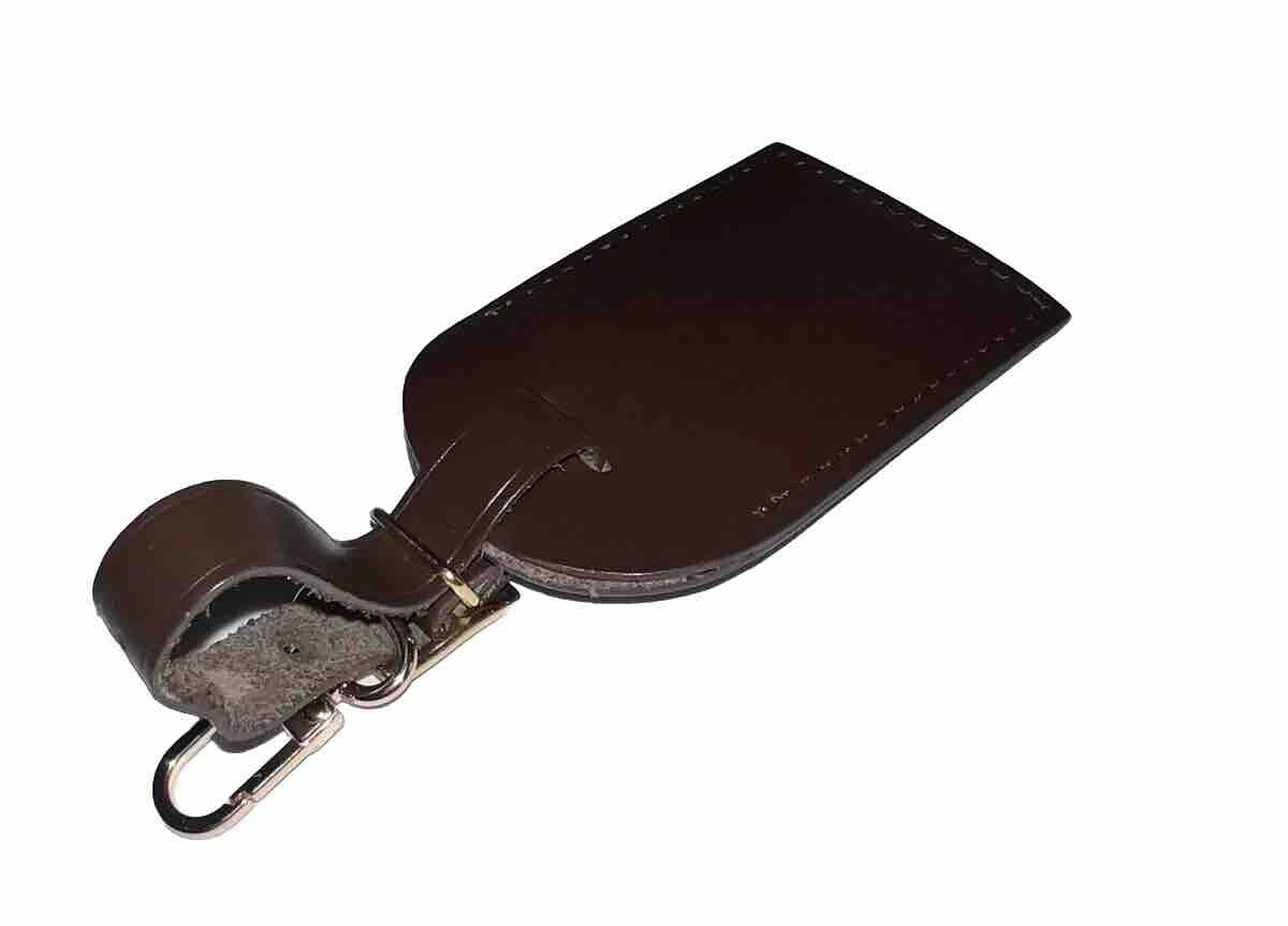 Louis Vuitton Name Tag w/ SA Initials Damier Ebene Leather - UEC France