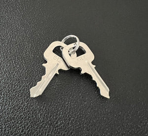 Louis Vuitton Key 612- 1 Set - For Silver tone Palladium Lock Padlock # 612