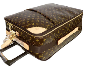 Louis Vuitton Pegase 55 Suitcase Classic w/ Name Tag Lock Key + COA