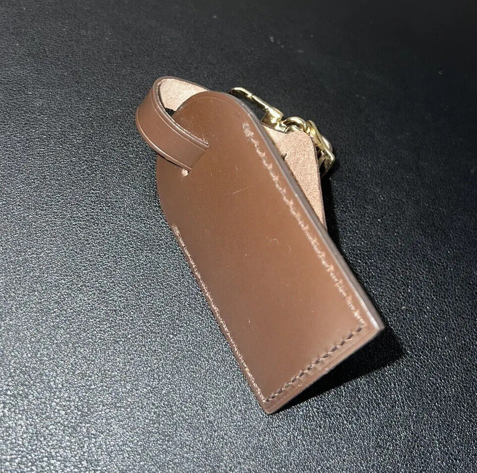 Louis Vuitton Name Tag w/ AO Initials Damier Ebene Luggage Charm