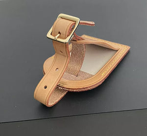 Louis Vuitton Luggage Name Tag Tan Vachetta Large Authentic 💝