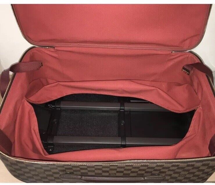 Louis Vuitton Pegase Damier Ebene Rolling Suitcase Bag Carry Garment Hanger 🍁