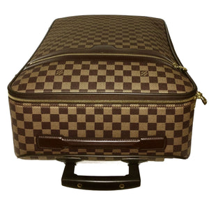 Louis Vuitton Pegase 55 Rolling Carry Suitcase Bag Damier Ebene w/ COA