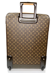 Louis Vuitton Pegase 65 Classic Monogram Bag Luggage w/ Garment Hanger COA