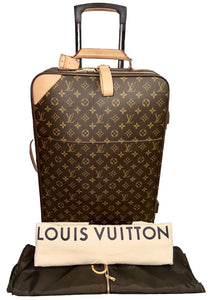 Authentic Louis Vuitton Pegase Timeless Rolling Cabin sz Suitcase Bag + COA