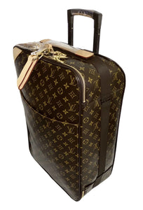 Louis Vuitton Pegase 55 Suitcase Classic w/ Name Tag Lock Key + COA