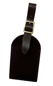 Louis Vuitton Name Tag w/ HH Goldtone Stamped Damier Ebene