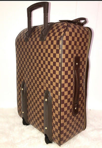 Louis Vuitton Pegase Rolling Suitcase Damier Ebene w/ Garment Bag & COA