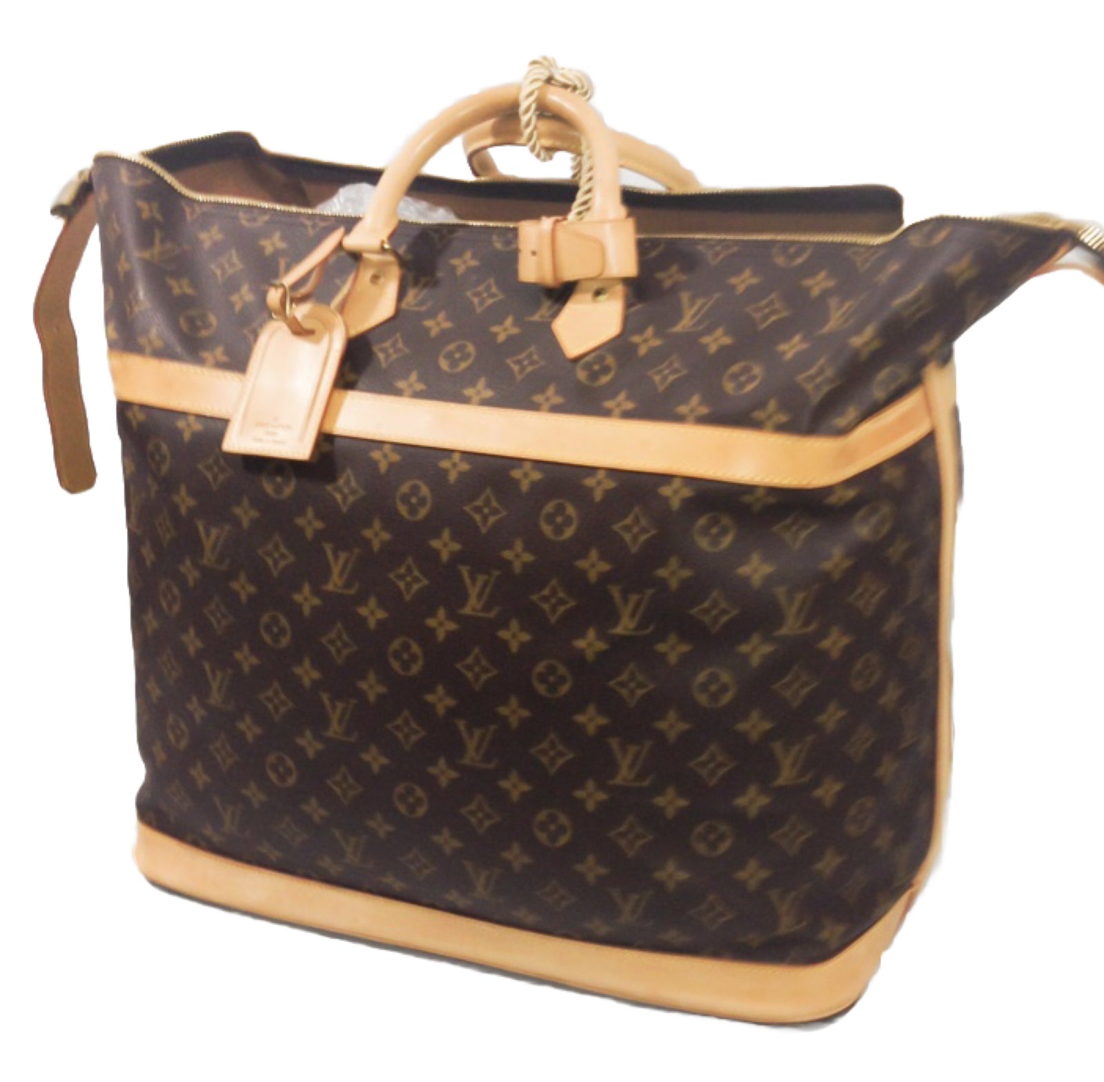Louis Vuitton Cruiser Timeless Tote Bag w/ Coa Dustbag Name Tag Lock UEC