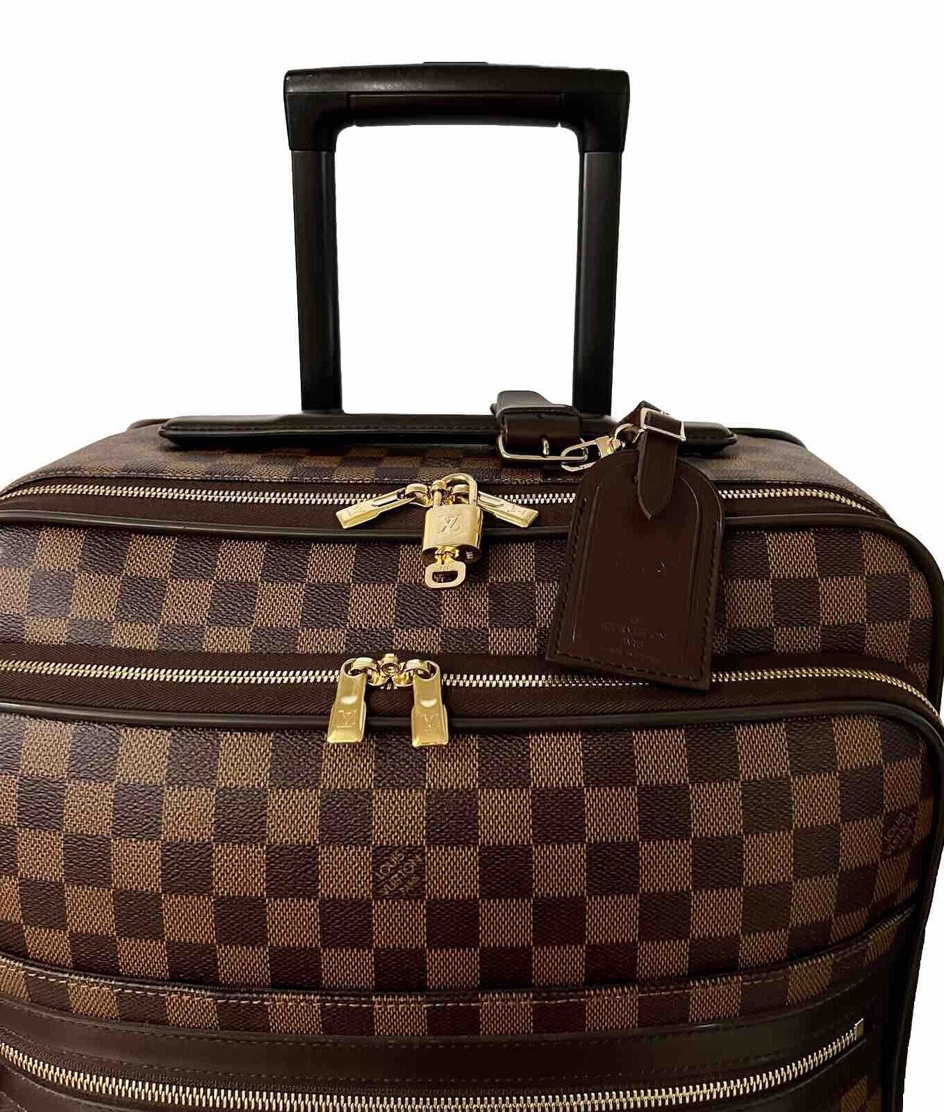 Louis Vuitton Business Pegase Suitcase w/ Lock Key Damier Ebene w/ COA