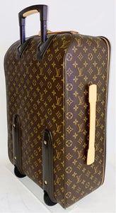 Louis Vuitton Pegase Classic Monogram Suitcase + Garment Hanger & COA