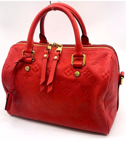 Louis Vuitton PARIS Red Clochette Keybell Leather w/ Skeleton Key