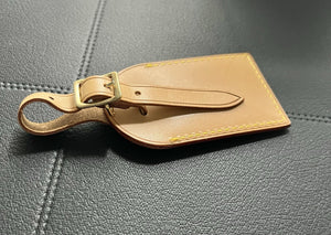 Louis Vuitton ID Name Tag w/ Y  Initials Goldtone - Beige Large France