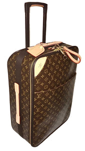 Louis Vuitton Pegase 55 Suitcase Classic w/ Name Tag Lock Key + COA