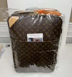 Louis Vuitton Pegase Classic Monogram Suitcase + Garment Hanger & COA