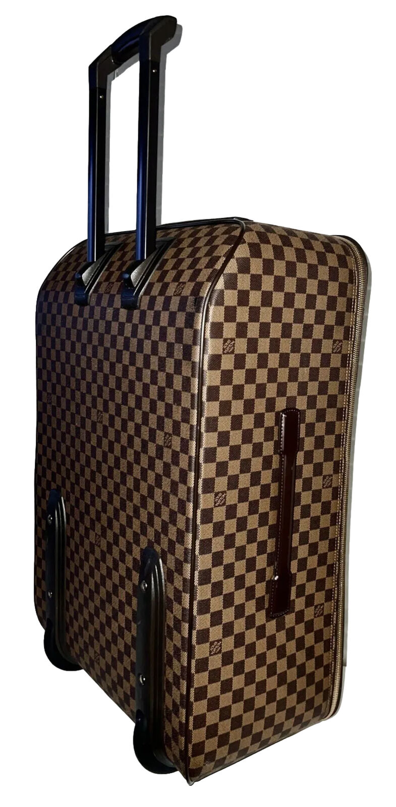 Louis Vuitton Pegase Suitcase Bag w/ Garment Strap Lock Damier Ebene Luggage