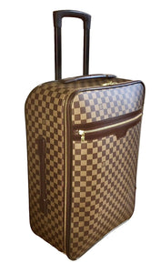 Louis Vuitton Pegase 55 Rolling Carry Suitcase Bag Damier Ebene w/ COA