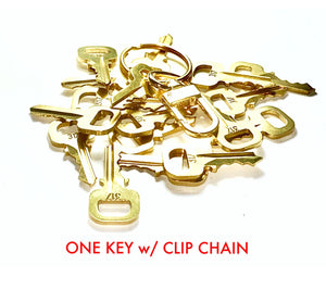 Louis Vuitton Key 307 Brass Goldtone Polished Genuine 💯