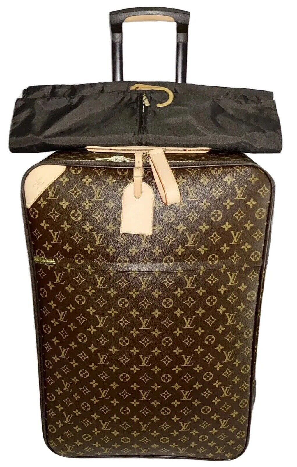 Louis Vuitton Pegase Suitcase Bag Monogram Luggage + Garment Bag 🎊