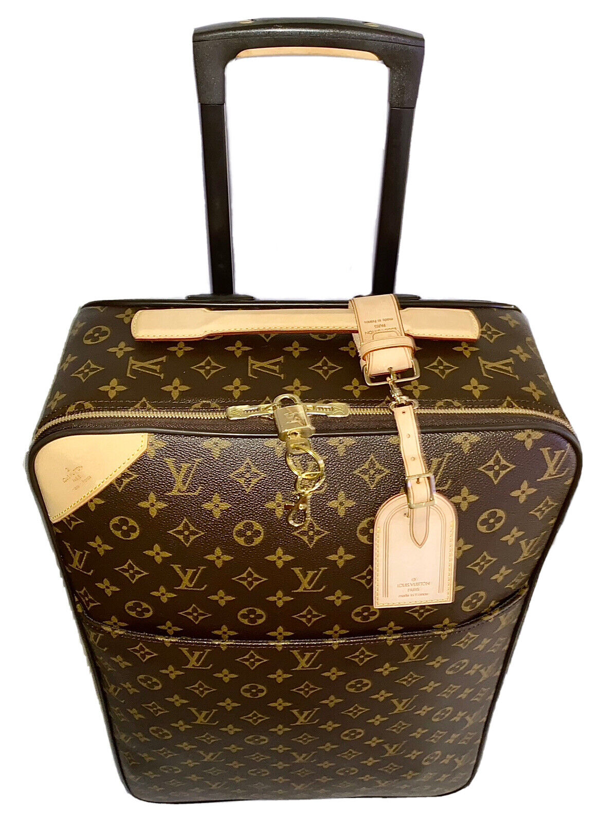 Louis Vuitton Pegase Classic Monogram Suitcase + Garment Hanger & COA