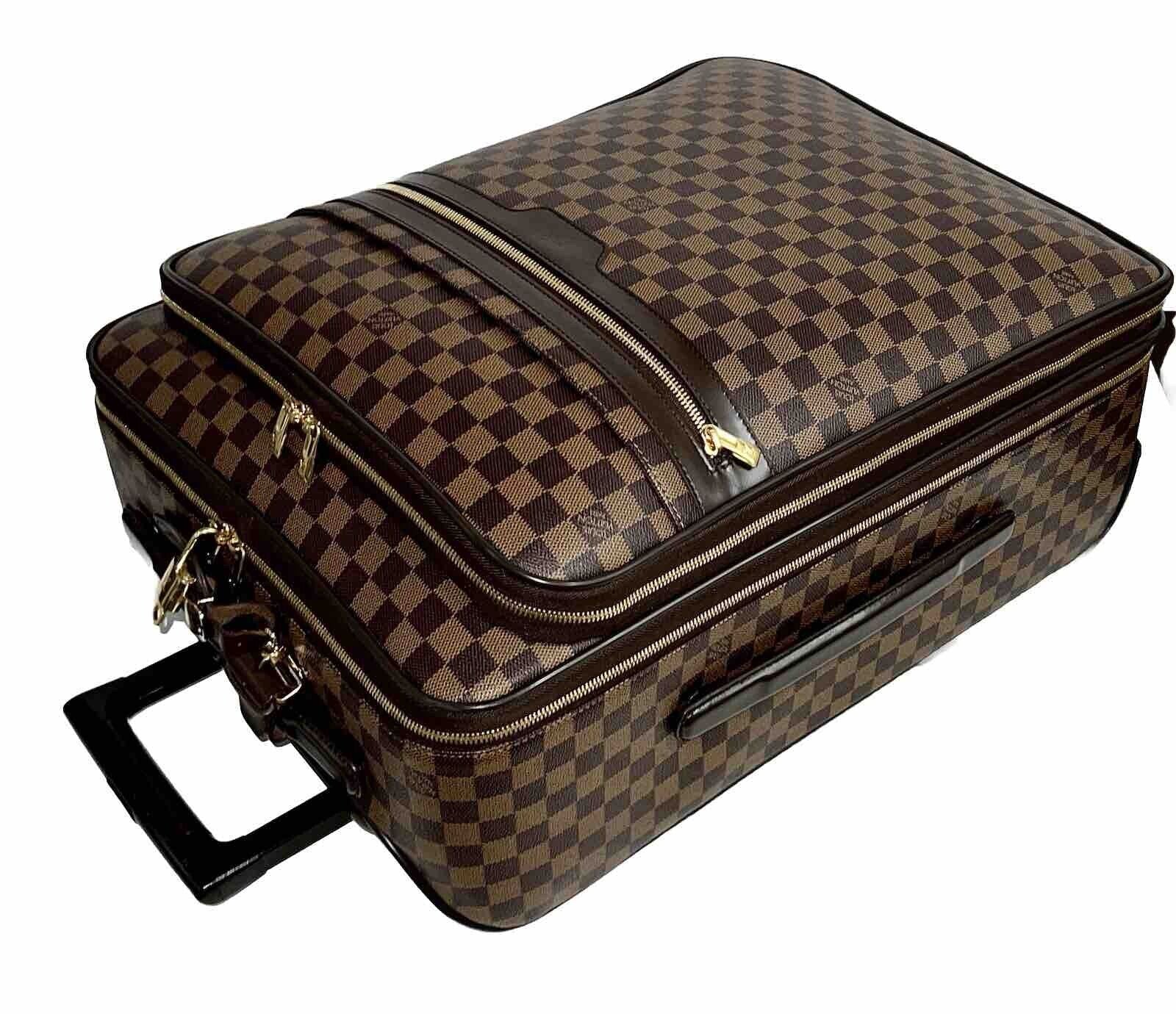 Louis Vuitton Business Pegase Suitcase w/ Lock Key Damier Ebene w/ COA