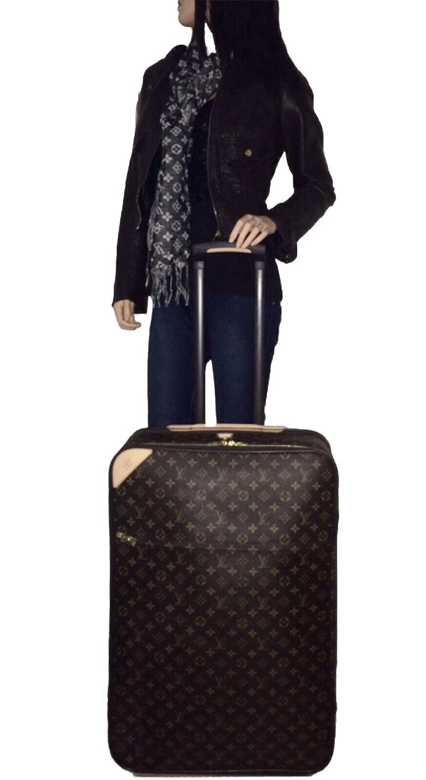 Louis Vuitton Pegase 70 Suitcase Timeless Unisex Luggage XL Bag UEC