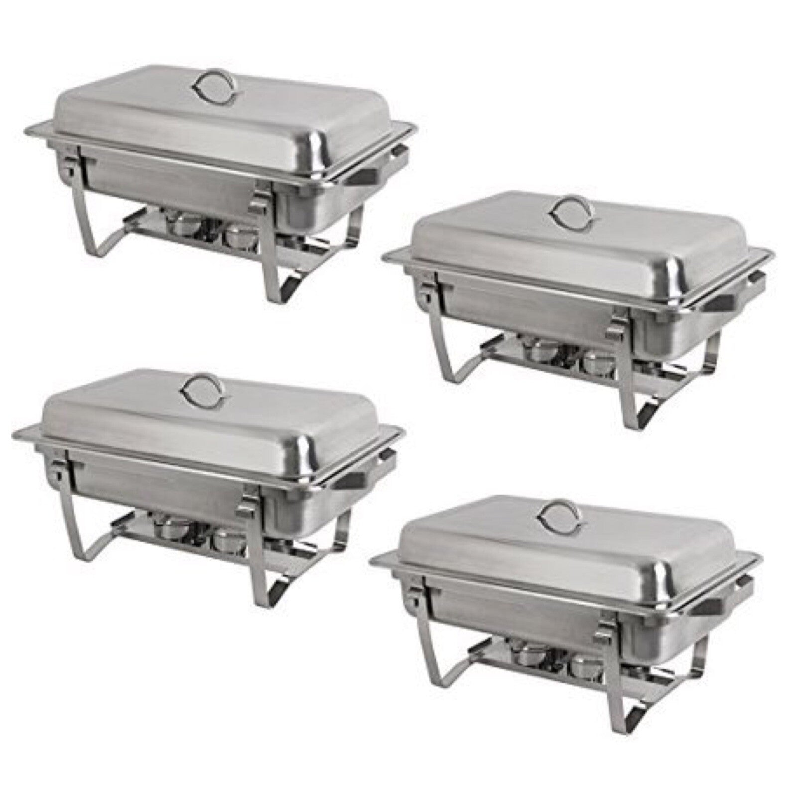 Stainless Steel Buffet Catering Dish Holiday Party - 8 QT Full Size - 1 Set