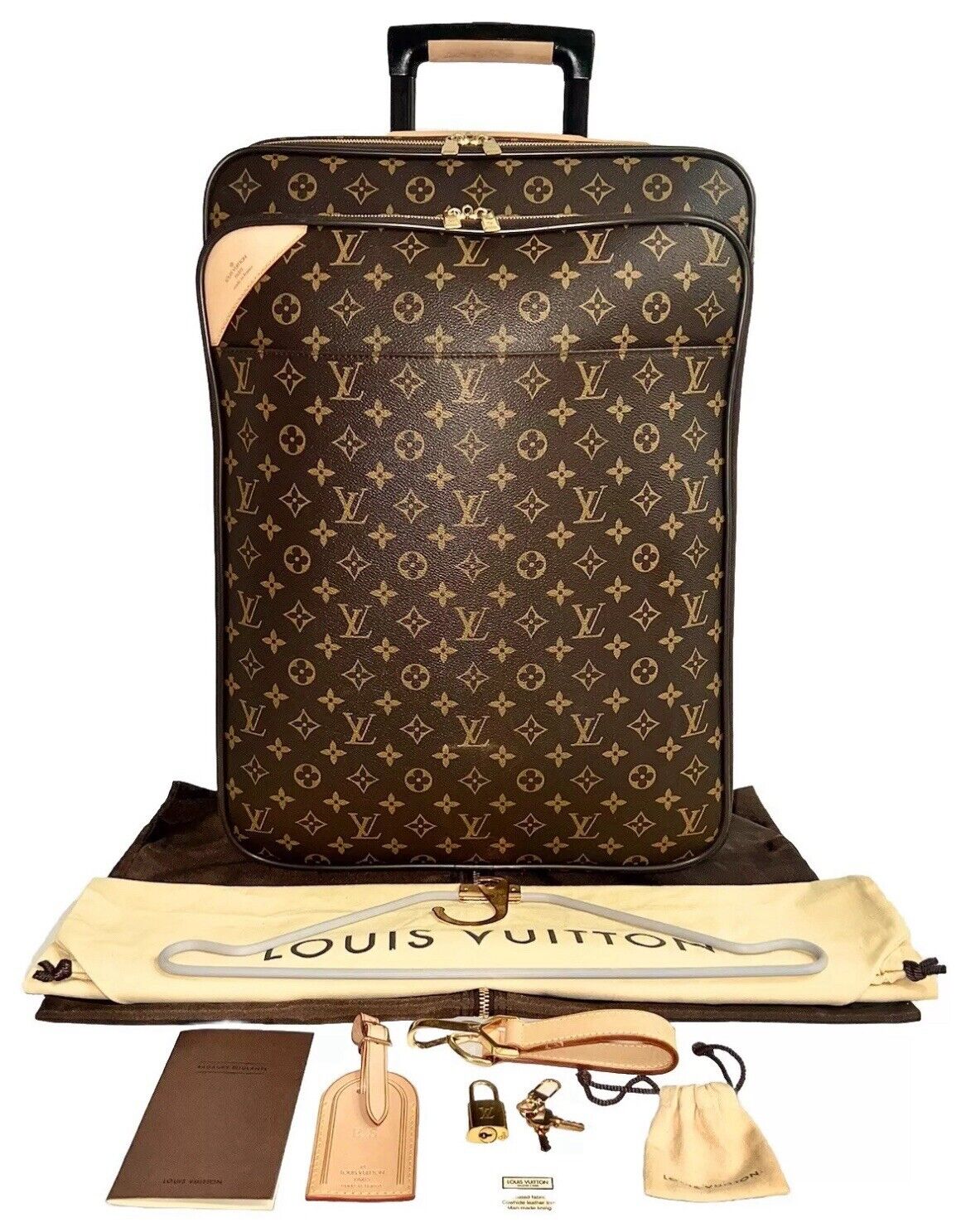 Louis Vuitton Business 55 Pegase Rolling Suitcase w/ Garment Bag + COA