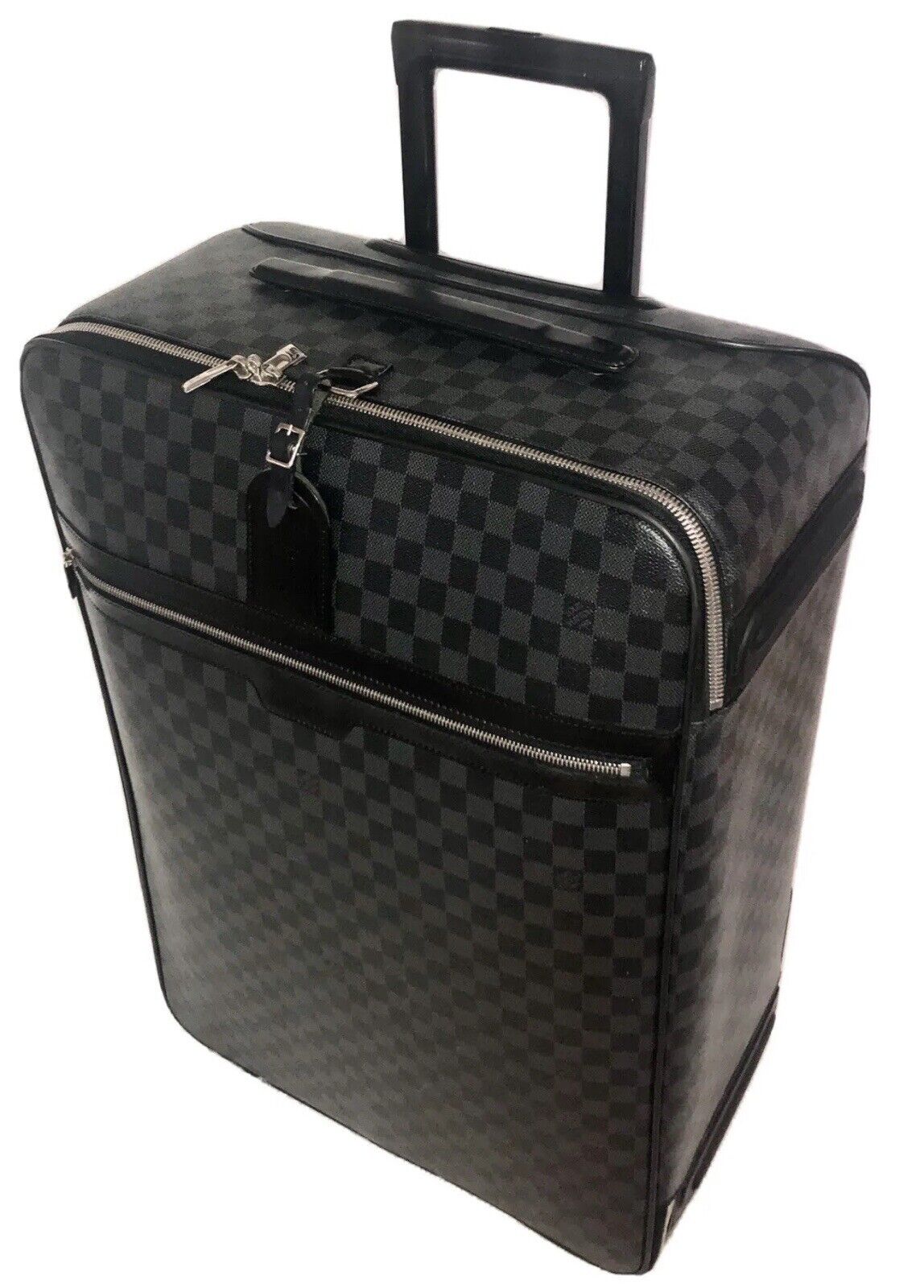 Louis Vuitton Pegase 65 Damier Graphite Black Suitcase w/ Garment & Dustbag