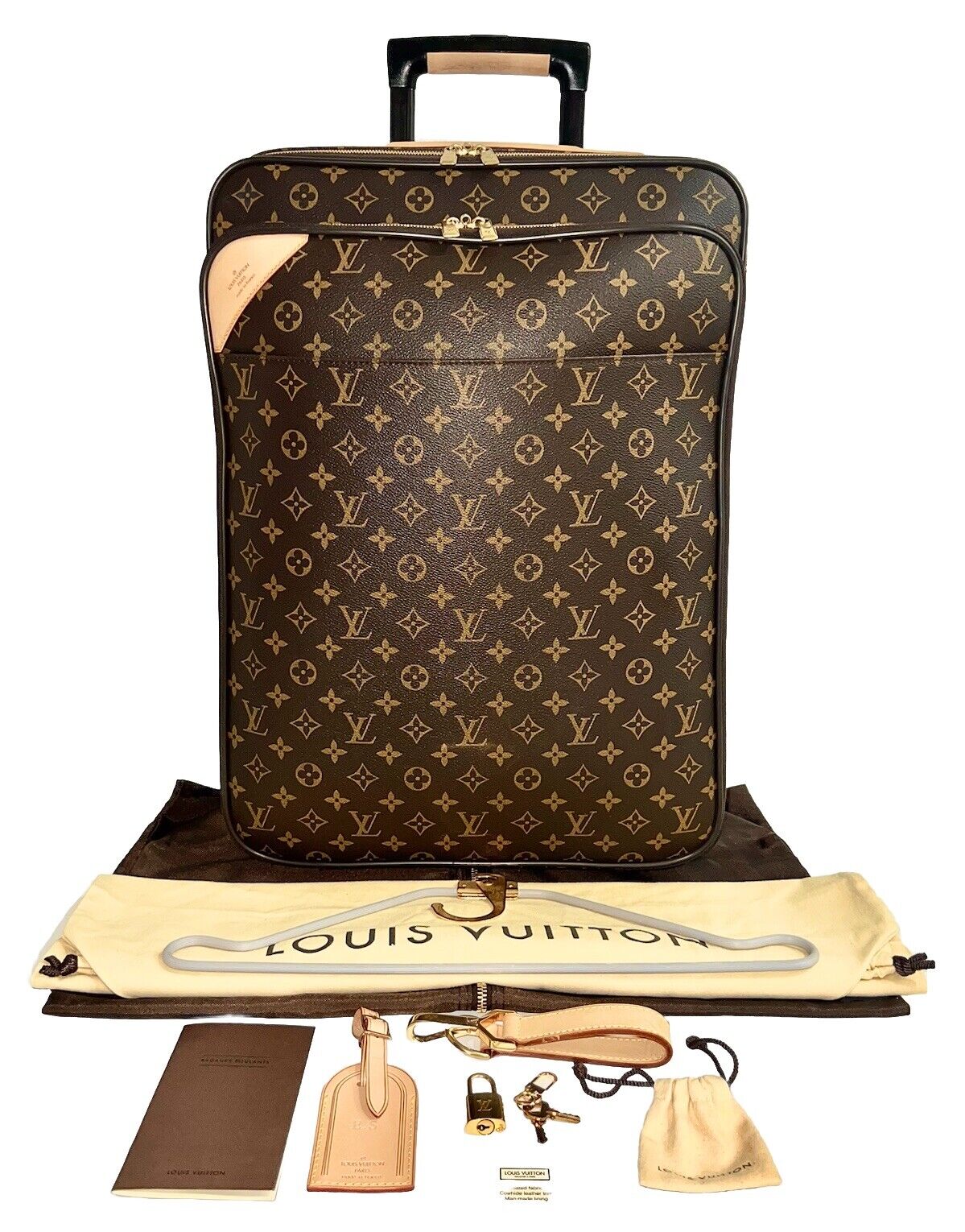 Louis Vuitton Business 55 Pegase Rolling Suitcase w/ Garment Bag + COA