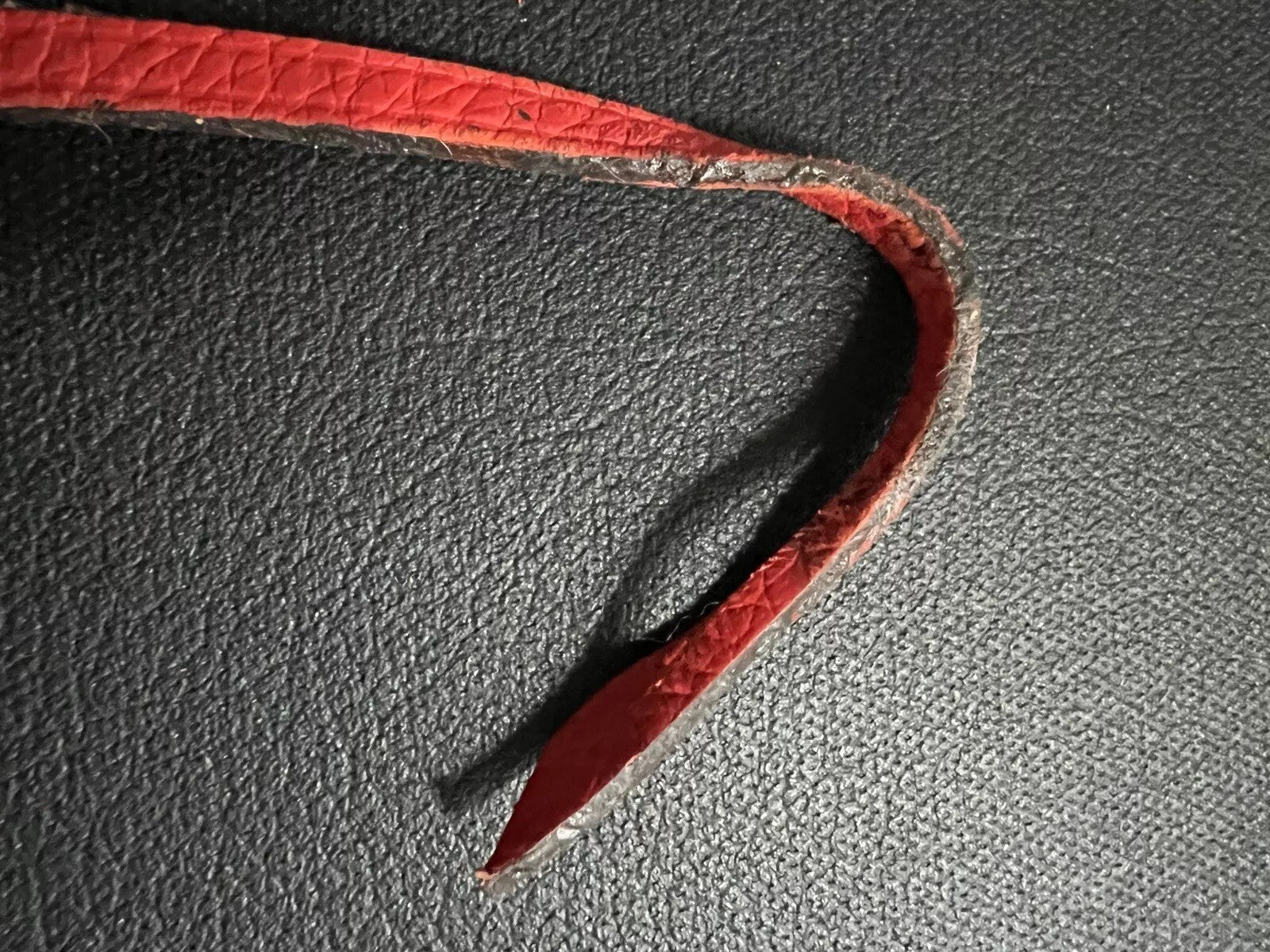 Louis Vuitton PARIS Red Clochette Keybell Leather w/ Skeleton Key