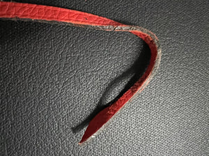 Louis Vuitton PARIS Red Clochette Keybell Leather w/ Skeleton Key