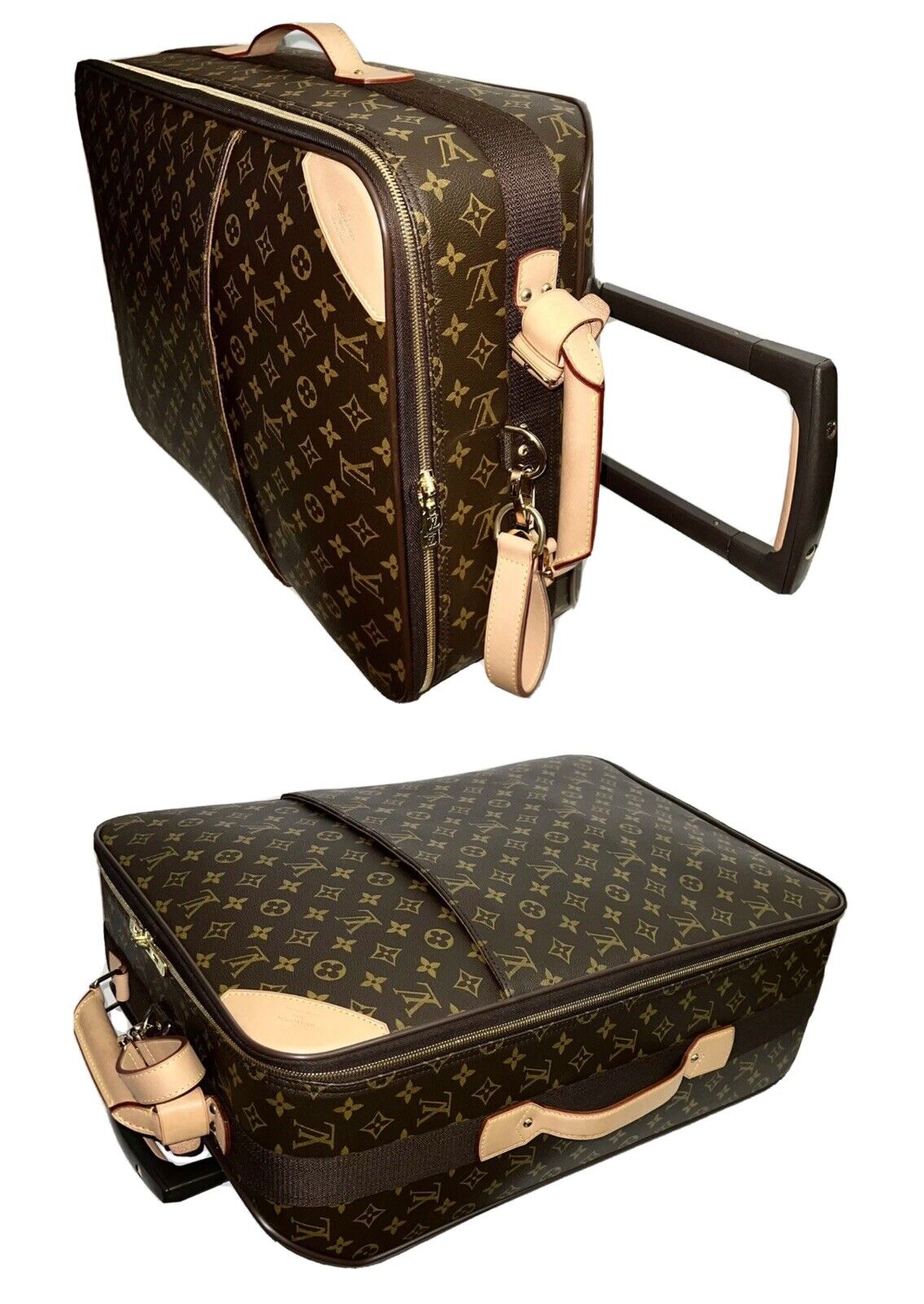 Louis Vuitton Pegase Monogram Suitcase 55 Classic Bag w/ Dust-bag & COA