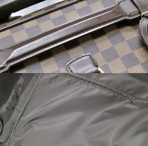 Louis Vuitton Pegase Suitcase Bag w/ Garment Strap Lock Damier Ebene Luggage