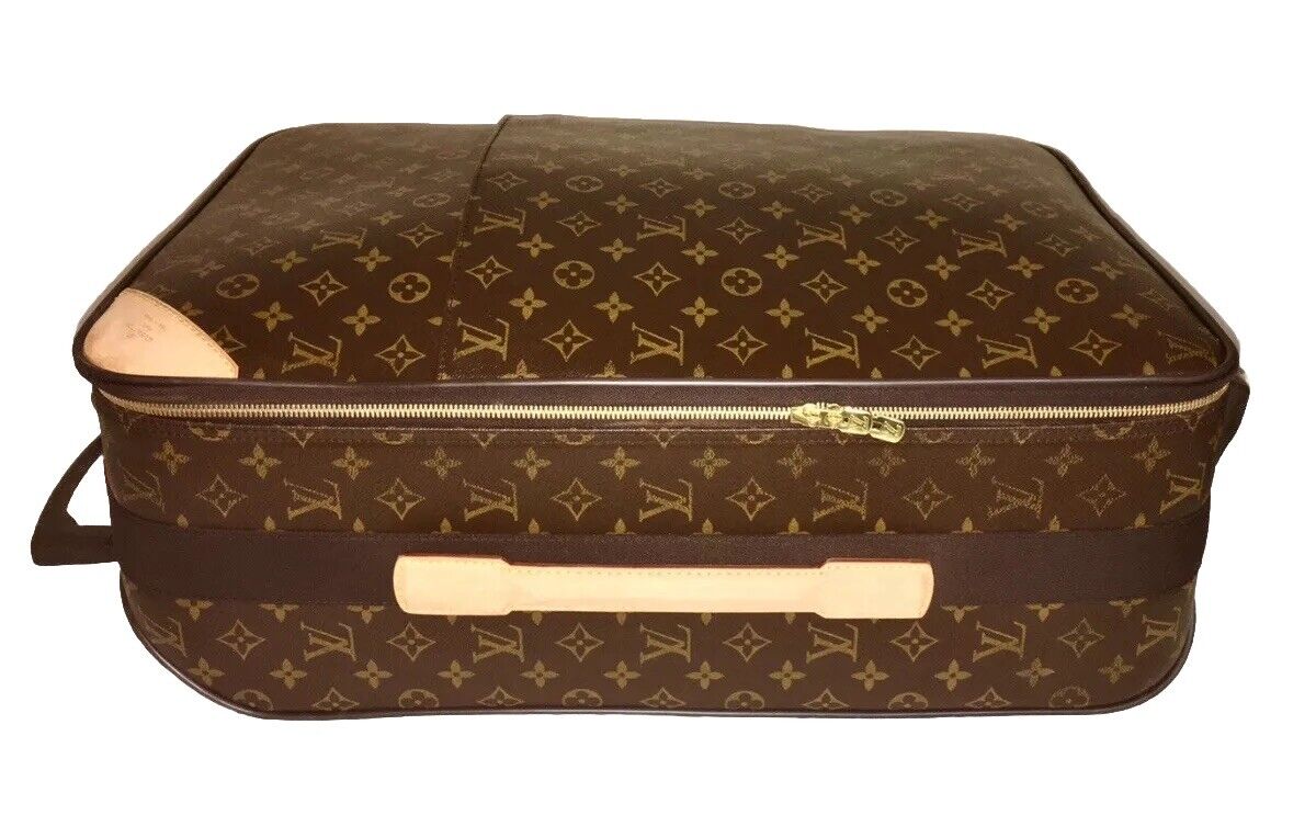 Louis Vuitton Pegase 55 Suitcase Classic w/ Name Tag Lock Key + COA