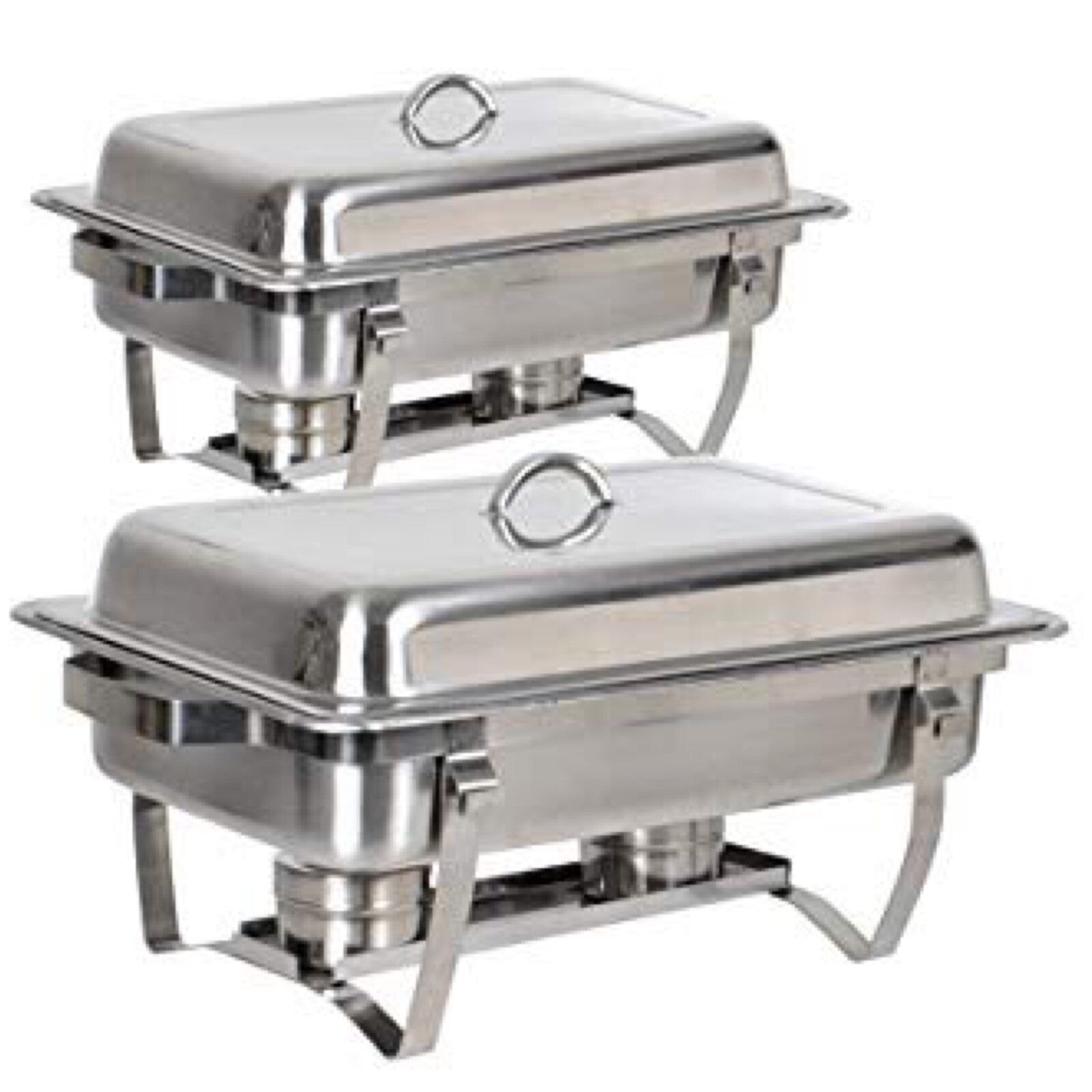Stainless Steel Buffet Catering Dish Holiday Party - 8 QT Full Size - 1 Set