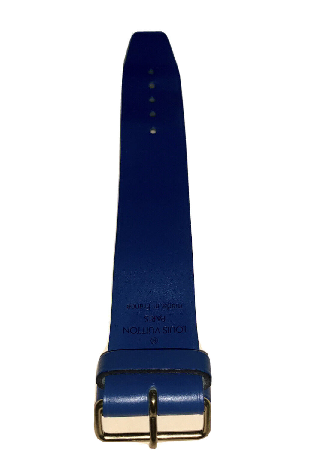 Louis Vuitton Toledo Blue Calfskin Leather Strap for Keepall Bag “Poignet”  Loop
