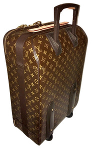 Louis Vuitton Pegase 55 Suitcase Classic w/ Name Tag Lock Key + COA