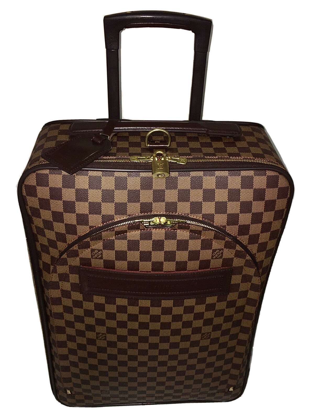 Louis Vuitton Pegase Damier Ebene Rolling Suitcase Bag Carry Garment Hanger 🍁