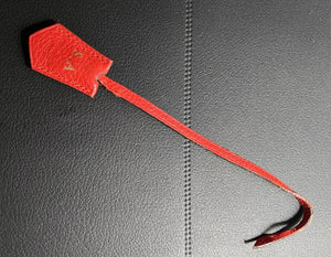 Louis Vuitton PARIS Red Clochette Keybell Leather w/ Skeleton Key