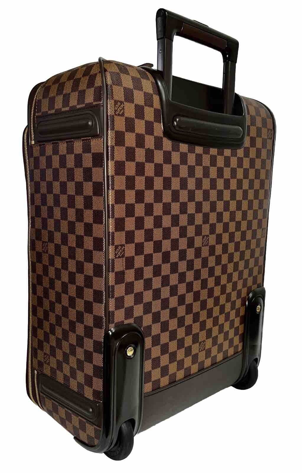 Louis Vuitton Business Pegase Suitcase w/ Lock Key Damier Ebene w/ COA